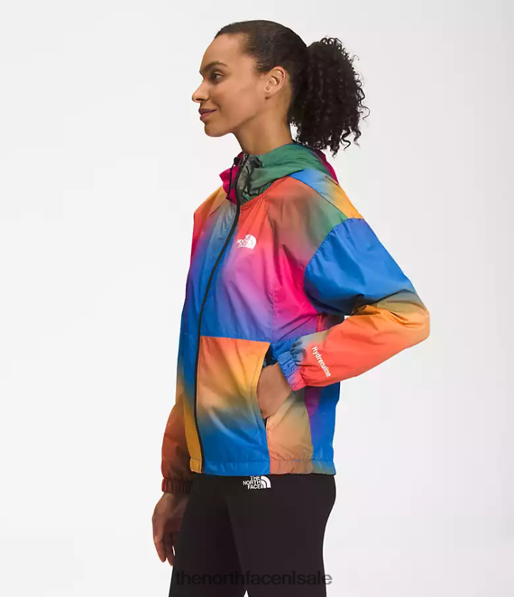 vrouwen hydrenaline jas 2000-25\\ lengte The North Face P464ZN675 kleding super sonische blauwe gradiëntprint